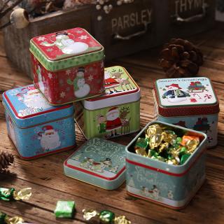 Exquisite Santa Cartoon Tin Box Biscuit -Tea leaf Sundries Container C_1